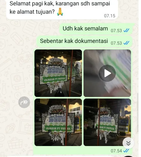 Pengiriman Papan Bunga Selamat Rajeg