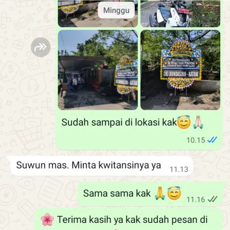 Pengiriman Papan Bunga Duka Rajeg