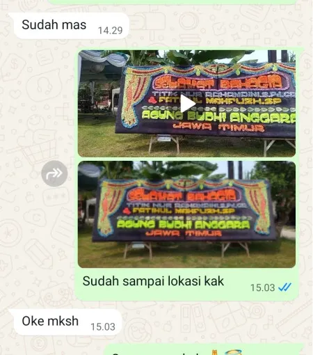 Pengiriman Papan Bunga Rajeg